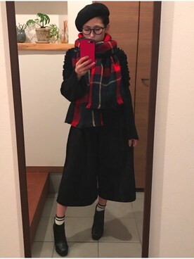 「おちびさん」｜「アイテム（レッグウェア）」を使った、ariri0514さん（レディース・149cm）の冬コーディネート