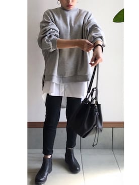 「アイテム（スウェット）」を使った、ariri0514さん（レディース・148cm・30代）の秋コーディネート