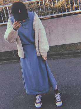 「Polo Ralph Lauren」｜「アイテム（ワンピース/ドレス）」を使った、hanaさん（レディース・157cm）の冬コーディネート