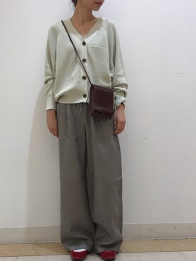 「秋のカフェオレコーデ」｜「アイテム（その他）」を使った、hanaさん（レディース・156cm）の夏コーディネート