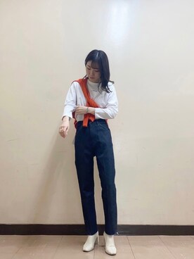 「Wrangler」｜「アイテム（その他）」を使った、hanaさん（レディース・156cm）の春コーディネート