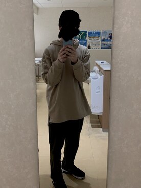 「ジーユーコーデ」｜「アイテム（キャップ）」を使った、おゆくさん（メンズ・175cm）の春コーディネート