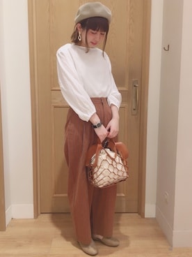 「studio CLIP（スタディオクリップ）のセパレートシューズ（その他シューズ）」を使った、さ く ら さん（レディース・163cm）の春コーディネート