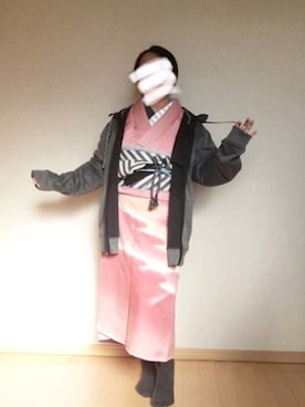 「KIMONO MODERN（キモノモダン）のアイテム」を使った、tantoizuさん（レディース・152cm）の冬コーディネート