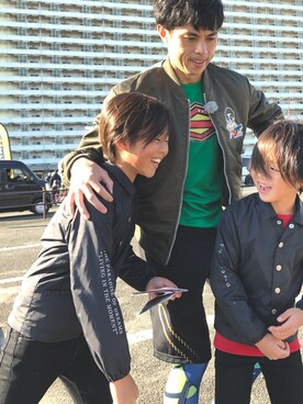 「アイテム（ジャケット/アウター）」を使った、LEO＆Ray  (GRDEN CREW)さん（キッズ・140cm）の冬コーディネート