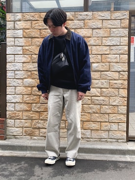 「Steven Alan」｜「アイテム（ブルゾン）」を使った、yukiさん（メンズ・170cm）の春コーディネート