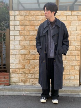「Steven Alan」｜「アイテム（トレンチコート）」を使った、yukiさん（メンズ・170cm）の春コーディネート