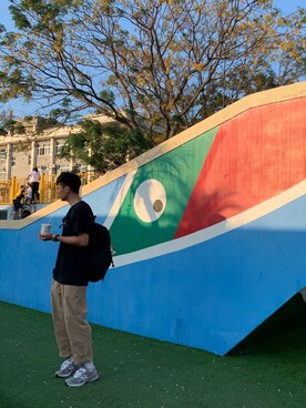 「REPUTATION（レピュテーション）のアイテム」を使った、27hongさん（メンズ・185cm）の冬コーディネート