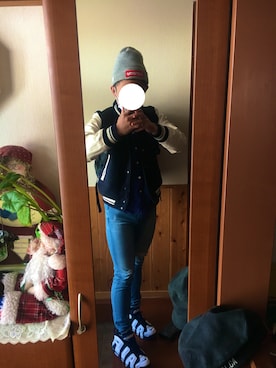 「#supreme」｜かながわ りきやさん（メンズ・166cm）の春コーディネート