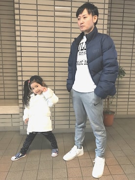「Levi's（リーバイス）のアイテム（ダウンジャケット/コート）」を使った、☀︎Yonasan  さん（メンズ・167cm）の冬コーディネート
