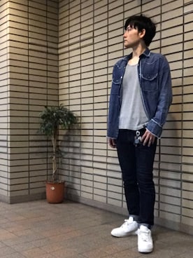 「おしゃれスタ（オシャレスタ）のアイテム（トップス）」を使った、☀︎Yonasan  さん（メンズ・167cm）の夏コーディネート