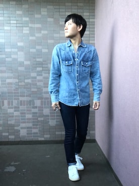 「スタンスミス」｜☀︎Yonasan  さん（メンズ・167cm）の夏コーディネート
