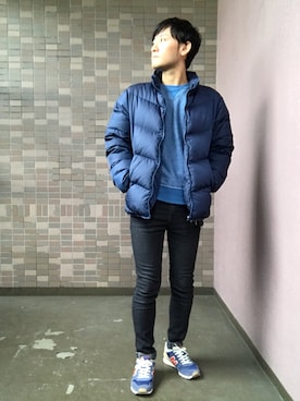 「Levi's（リーバイス）のアイテム（ダウンジャケット/コート）」を使った、☀︎Yonasan  さん（メンズ・167cm）の冬コーディネート
