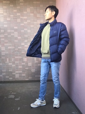 「リーバイス501」｜「アイテム（ダウンジャケット/コート）」を使った、☀︎Yonasan  さん（メンズ・167cm）の冬コーディネート