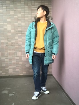 「REPIDO（リピード）のアイテム（トップス）」を使った、☀︎Yonasan  さん（メンズ・167cm）の冬コーディネート