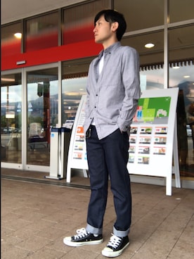 「コンバース ハイカット」｜「アイテム（財布/小物）」を使った、☀︎Yonasan  さん（メンズ・167cm）の春コーディネート