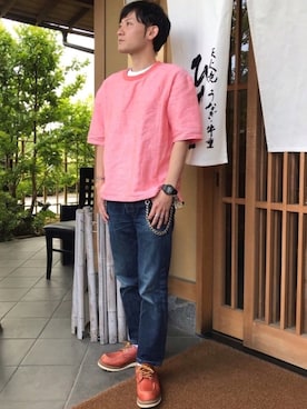 「ビックＴシャツ」｜「アイテム（財布/小物）」を使った、☀︎Yonasan  さん（メンズ・167cm）の春コーディネート