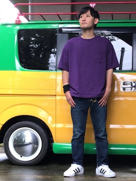 「リーバイス501」｜「アイテム（その他）」を使った、☀︎Yonasan  さん（メンズ・168cm）の夏コーディネート
