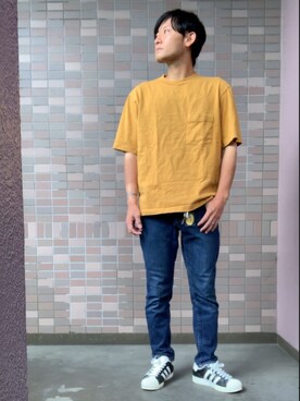 「マスタードイエロー」｜☀︎Yonasan  さん（メンズ・167cm）の秋コーディネート