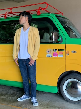 「zozoデニム」｜「アイテム（パーカー）」を使った、☀︎Yonasan  さん（メンズ・167cm）の秋コーディネート