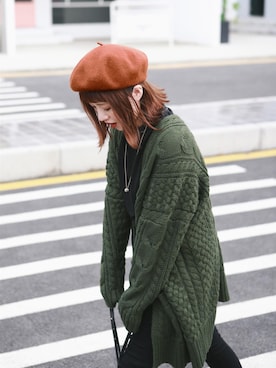 「Brightlele（ブライトララ）のアイテム」を使った、ブライトララさん（レディース・155cm）の冬コーディネート