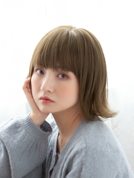 「アイテム（ウィッグ）」を使った、ブライトララさん（レディース・155cm）の冬コーディネート