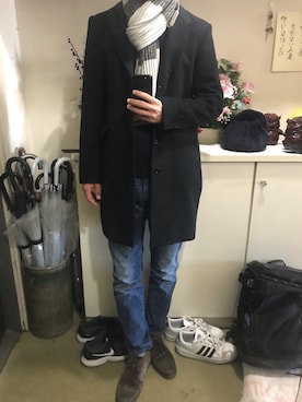 「ポールスミス」｜がなしんさん（メンズ・181cm・20代）の冬コーディネート