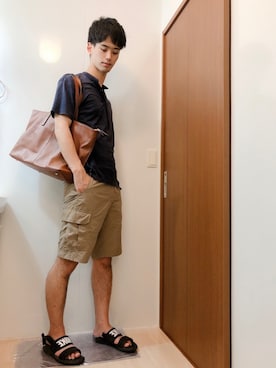 「アイテム（シャツ/ブラウス）」を使った、がなしんさん（メンズ・181cm）の夏コーディネート
