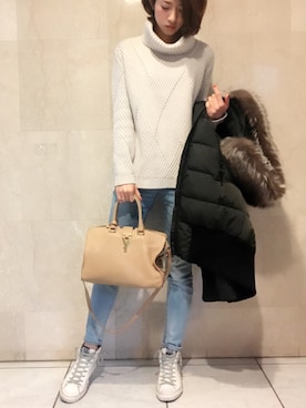 「rag & bone（ラグアンドボーン）のアイテム（トップス）」を使った、 Yanagi Megumiさん（レディース・161cm）の冬コーディネート