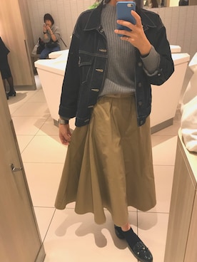 「アイテム（ローファー、グリーン系）」を使った、✴︎tamtam ✴︎さん（レディース・154cm）の秋コーディネート