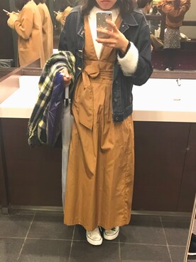 「アイラブCONVERSE」｜「アイテム（ワンピース/ドレス）」を使った、✴︎tamtam ✴︎さん（レディース・154cm）の冬コーディネート