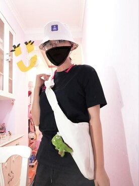 「Kappa（カッパ）のアイテム（帽子）」を使った、小戴さん（レディース・171cm）の秋コーディネート