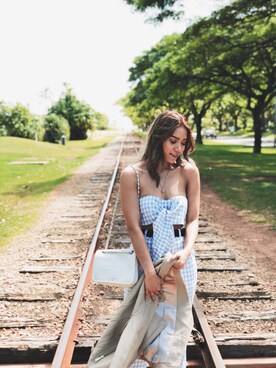 「hawaii」｜「アイテム（ジャケット/アウター）」を使った、Phoebe Trinhさん（レディース・160cm）の冬コーディネート