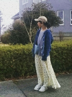 「GRL（グレイル）のアイテム（デニムジャケット）」を使った、Emiさん（レディース・156cm）の春コーディネート