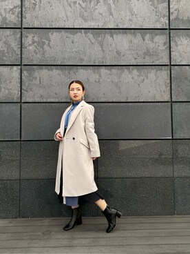 UNITED TOKYO（ユナイテッドトウキョウ）のチェスターコートを使った 