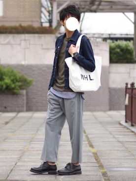 howellさん（メンズ・175cm）の春コーディネート