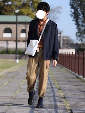 「Journal Standard TRISECT（トライセクト）のアイテム（ブルゾン）」を使った、howellさん（メンズ・175cm）の春コーディネート