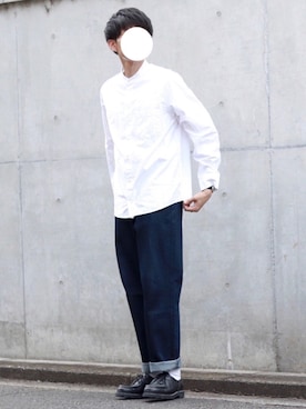 「Daniel Wellington（ダニエルウェリントン）の販売終了クラシックペティット アッシュフィールド32mm（アナログ腕時計）」を使った、howellさん（メンズ・175cm）の秋コーディネート