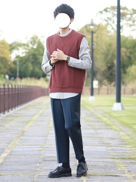 howellさん（メンズ・175cm）の秋コーディネート