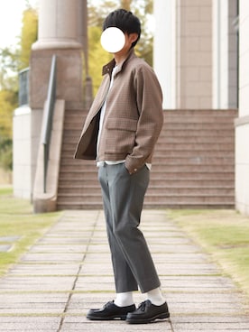 「アイテム（ジャケット/アウター）」を使った、howellさん（メンズ・175cm）の秋コーディネート