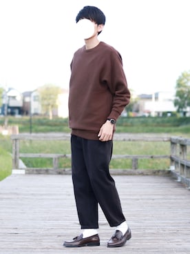 「Daniel Wellington（ダニエルウェリントン）の販売終了クラシックペティット アッシュフィールド32mm（アナログ腕時計）」を使った、howellさん（メンズ・175cm）の秋コーディネート