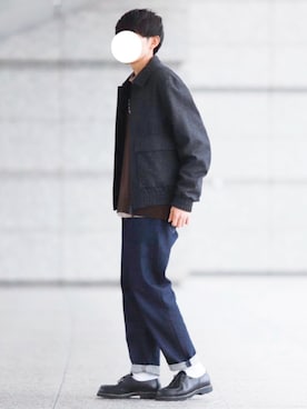 「COS（コス）のアイテム（ブルゾン）」を使った、howellさん（メンズ・175cm）の秋コーディネート