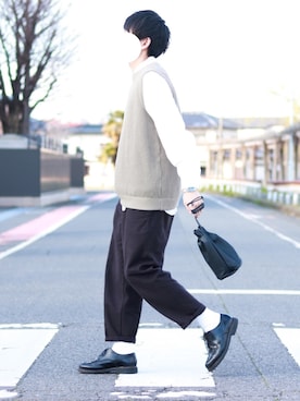 howellさん（メンズ・175cm）の春コーディネート