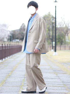 「INTER FACTORY（インターファクトリー）のアイテム（その他アウター）」を使った、howellさん（メンズ・175cm）の春コーディネート
