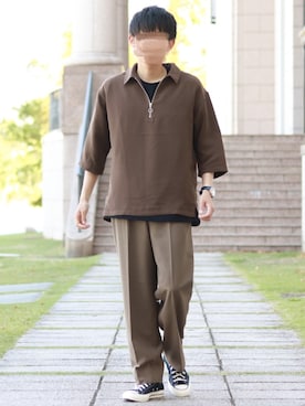 「CALVIN KLEIN WATCHES+JEWELRY（カルバン・クライン ウォッチ＆ジュエリー）のアイテム（アナログ腕時計）」を使った、howellさん（メンズ・175cm）の春コーディネート