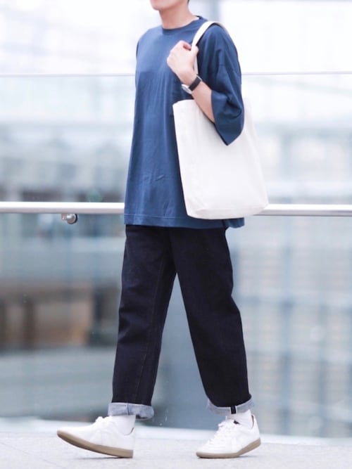 Howell Muji Laboのtシャツ カットソーを使ったコーディネート Wear Howell Muji Laboのtシャツ カットソーを使ったコーディネート Wear