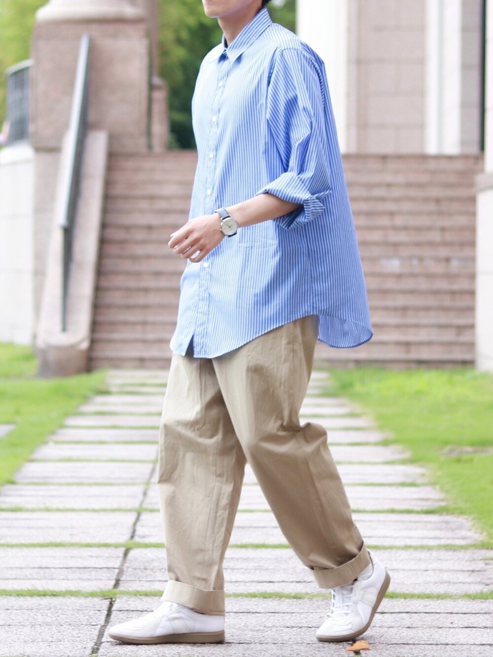 LE L'ECHOPPE エルイー STANDARD RG SH L'ECHOPPE LEストライプシャツ LE / エルイー】 STANDARD RG SH:シャツ
