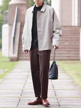 「REN（レン）のアイテム」を使った、howellさん（メンズ・175cm）の秋コーディネート