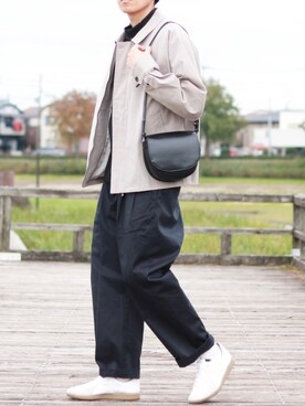 「LENO（リノ）のアイテム（チノパンツ）」を使った、howellさん（メンズ・175cm）の秋コーディネート