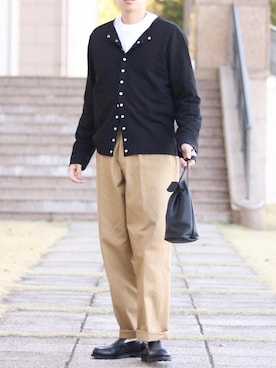 「REN（レン）のアイテム」を使った、howellさん（メンズ・175cm）の春コーディネート
